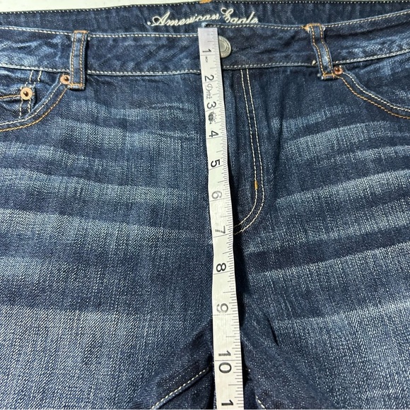 American Eagle Outfitters Blue Jean Shorts Distressed Style size 16 - Picture 5 of 7